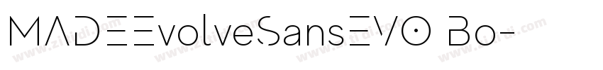MADEEvolveSansEVO Bo字体转换